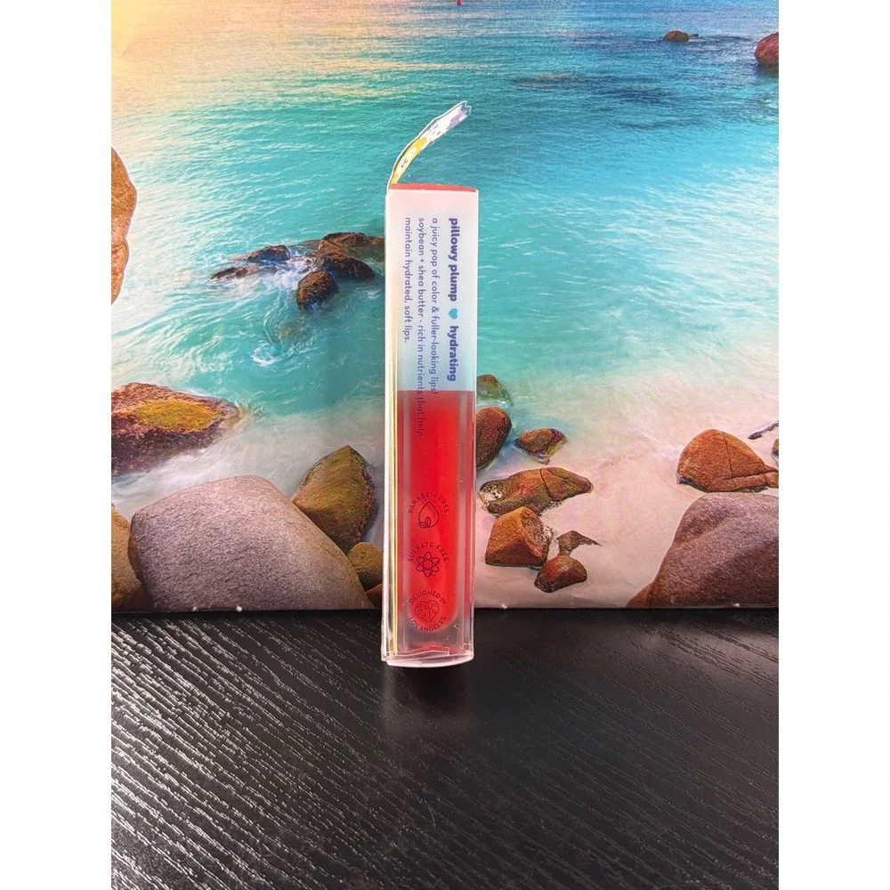 The Creme Shop Hello Kitty x BT21 Jelly Plump Lip Gloss Mochi Cutie Red New